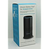 Los mejores  - Mission Carcasa con batería para Amazon Echo de 2.ª generación- haz que tu Echo sea portátil- Negro